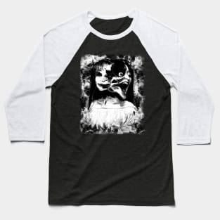 Manga Gothic Scary Double Faces - Dark manga art Emo Baseball T-Shirt